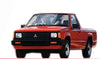 Mitsubishi  L200 Clear Corner Light Lens 2 x Black Trim (1986-1994)
