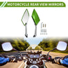 Make Model M8/M10 1 Set Rear View Mirrors Prismatic Green Aluminum