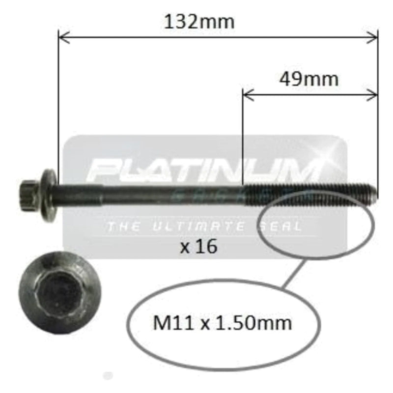 Mazda 626 Head Bolt Set 2.5L (1992-1997)