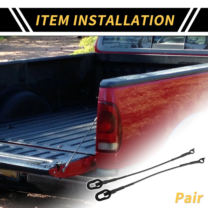 Dodge Ram 1500 2500 3500 Tailgate Cables 2 x Support Cables