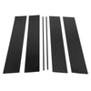Honda Odyssey 6 Pcs Black Door Pillar Window Trim (2005-2010)