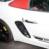 Porsche 718 Cayman 2018- Carbon Fiber Side Fender Air Outlet Vent Cover fit