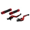Kawasaki Ninja 250 400 Z400 Red Brake Clutch Levers & Handlebar Grips Set