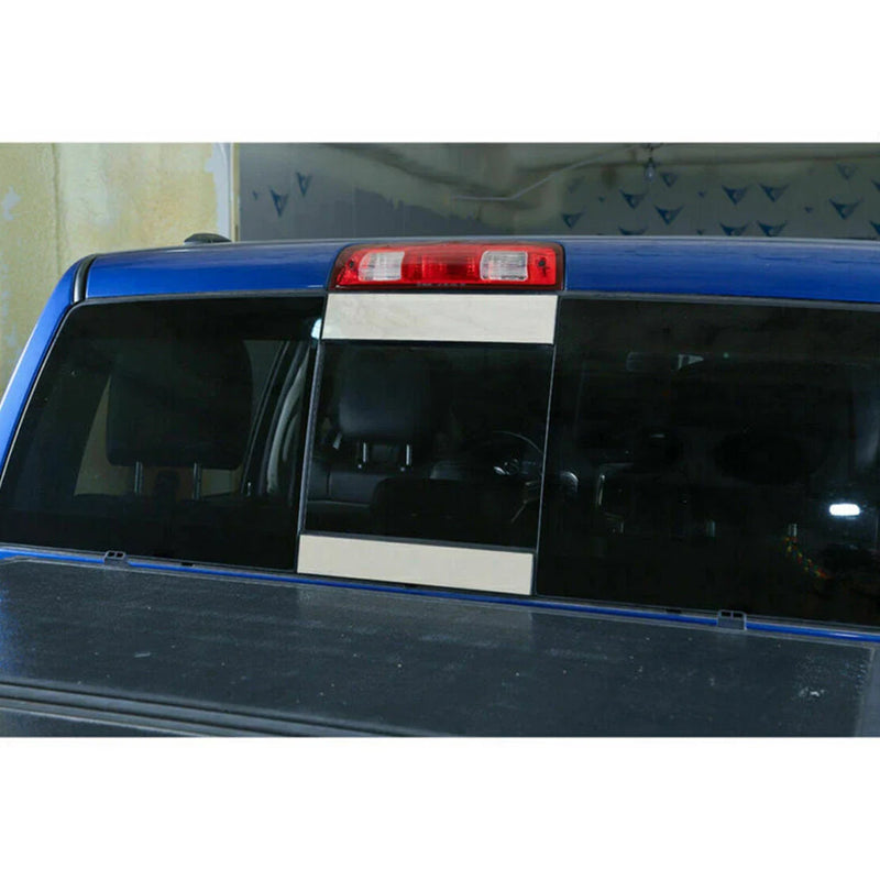 Dodge Ram 1500 Silver Steel Rear Window Trim Cover (2018-2022)