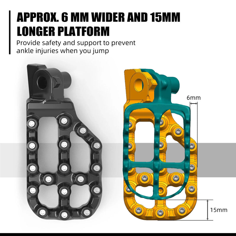 Yamaha YZ125 YZ250 YZ250F WR250F WR450F Footrests (2005-2023)