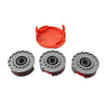 Flymo FLY021 3 x Strimmer Double Autofeed Spools w/ Covers