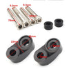 Harley Dyna 39mm 49mm Black Front Turn Signal Relocation Kit