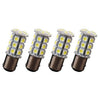 4 x BA15D 5050 27 SMD White Marine Boat Cabin Lamp Bulb