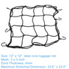 Motorcycle Black Luggage Net 12 x 12 Cargo Net