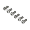 Motorcycle Bike 6pcs M10x10mm Titanium Torx Head Flange Screws