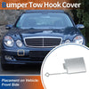 Mercedes-Benz (2003-2012) Silver Tone Front Car Bumper Tow Hook Cover