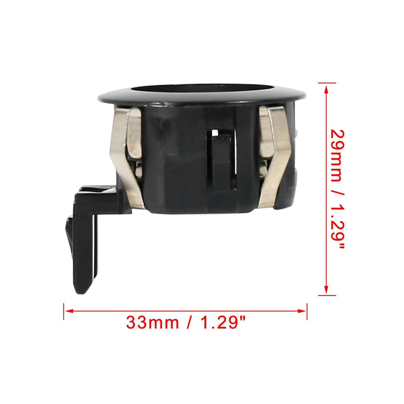 Toyota 4 x Black Rear Bumper Parking Sensor Retainers