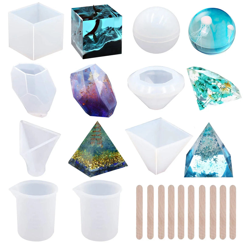 Silicone Mold Liquid - Clear Ultra Epoxy Resin UV Color Pigment Paste
