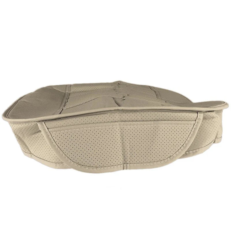 Beige PU Car Front Seat Mat Cushion