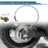Motorcycle 80cm Motorcycle Brake Clutch Oil Hose Line Silver Tone 1 Pc