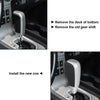 Toyota Land Cruiser Black Faux Leather Silver Tone Gear Shift
