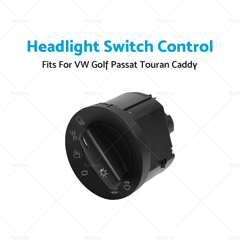 VW Golf Mk5, Passat, Touran, Caddy Headlight Light Switch Control Button (2004-2009)