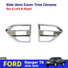 Turn Lights Cover Trim Chrome LH+RH Fits Ford Ranger T6 UTE Pickup 2015-17 D06