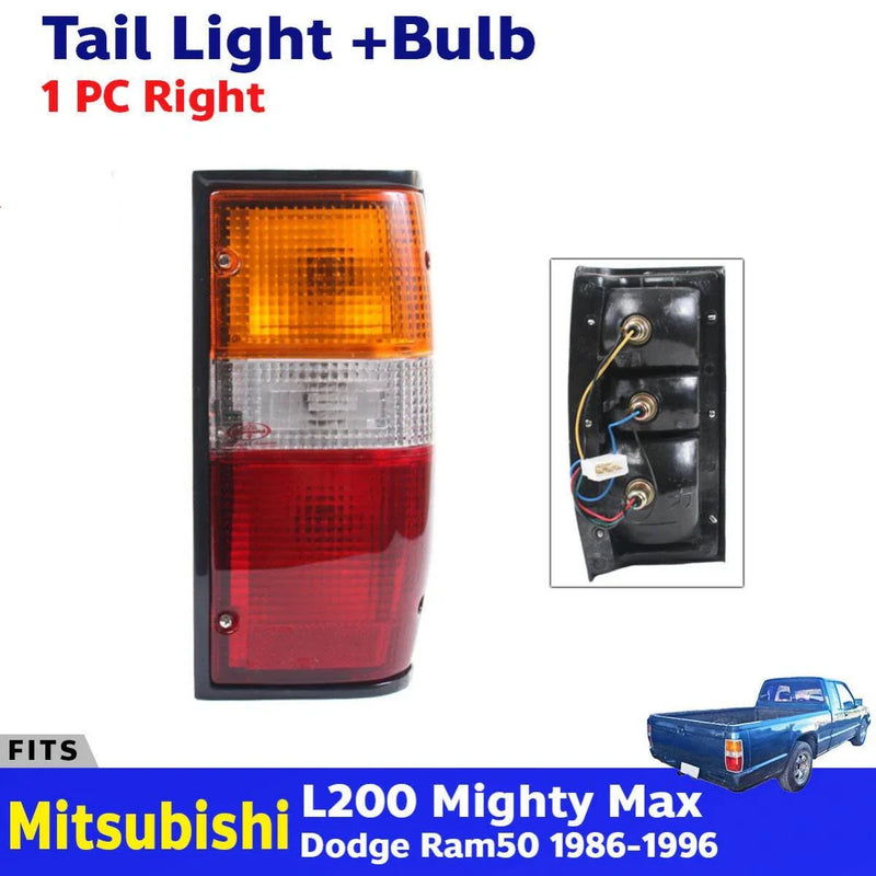 RH Tail Light Rear Lamp +Bulb Fits Mitsubishi L200 Triton Pickup UTE 1989-95 DE