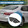 Toyota Camry 1 Pair Rear Side Window Louvers Air Vent Cover Glossy Black