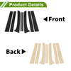 Chevy Trailblazer (2002 - 2009) Black 8 Pcs Pillar Window Trim