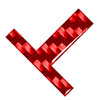 Car Badge - Window Door Wall Red Letter Decals Stickers Emblem