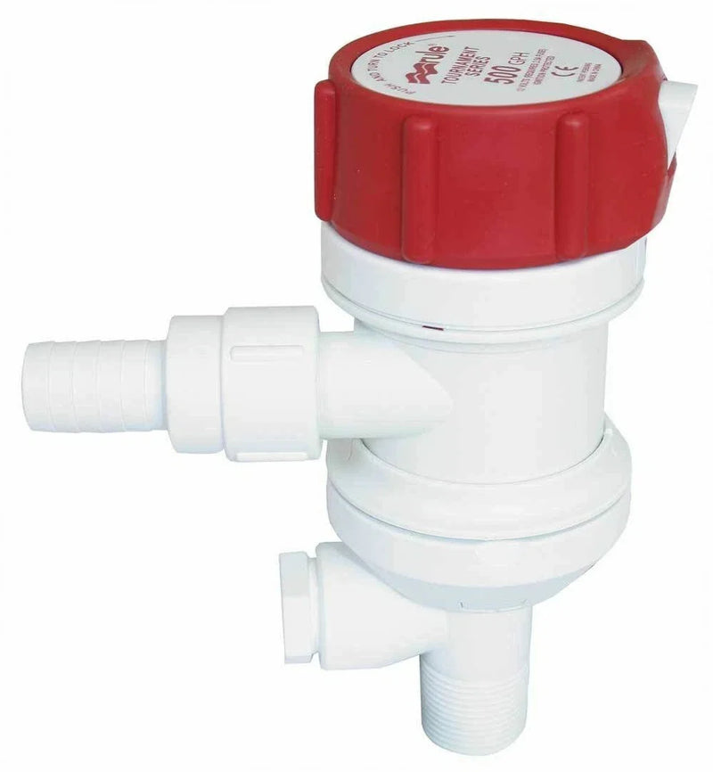 Rule, Dual Port, 3 / 4" Compatibility Livewell Baitwell Pump 800 GPH