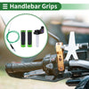 7/8" 22mm Hand Grips Covers Aluminum Alloy and Rubber Green