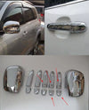 Toyota Rav4 (2006-2012) 2 x Chrome Door Handle & Side Mirror Covers