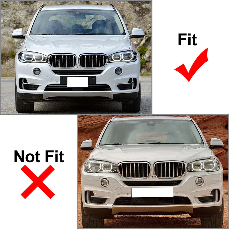 BMW X5 Chrome Right Side Front Bumper Grille Trim (2014-2018)