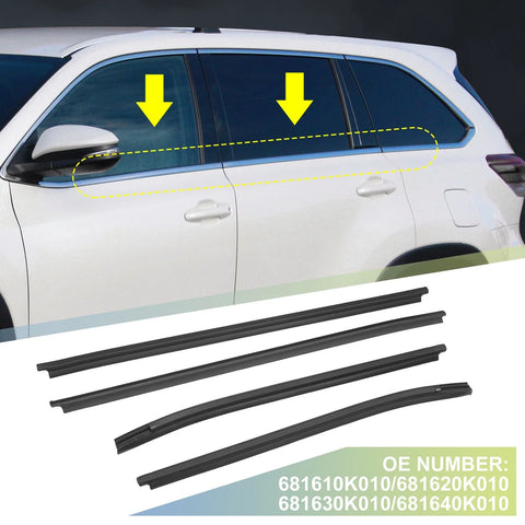 Toyota Hilux SR5 / Vigo 4 Pcs Window Glass Seals (2005-2015)
