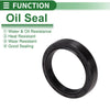 Make Model Oil Seal NBR Rubber 50x65x12mm Black 5 Pcs