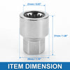 Porsche Wheel Lock Lugnut 3/4" Anti-theft Removal Key Socket