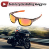 Motorcycle Riding Goggles Red Lens Marble Frame Tri-acetel Cellulose