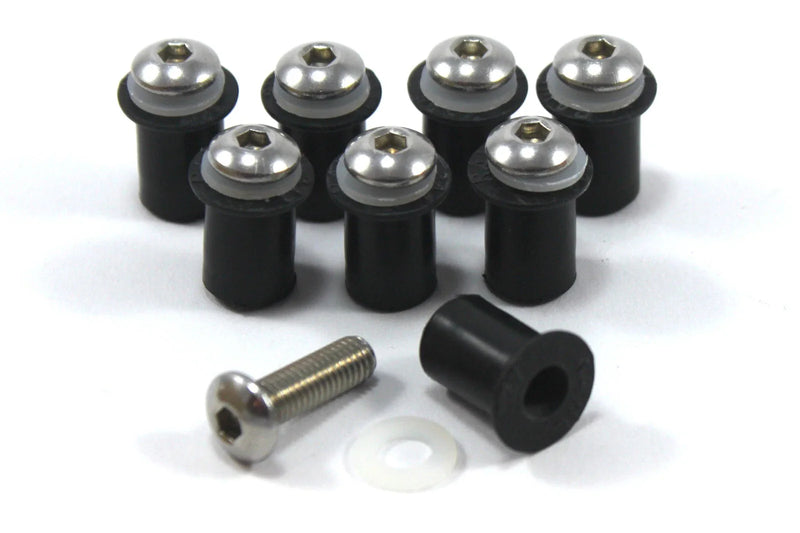 Ducati 750SS ST4 8x Gases parabrisas Pernos Goma Tuercas