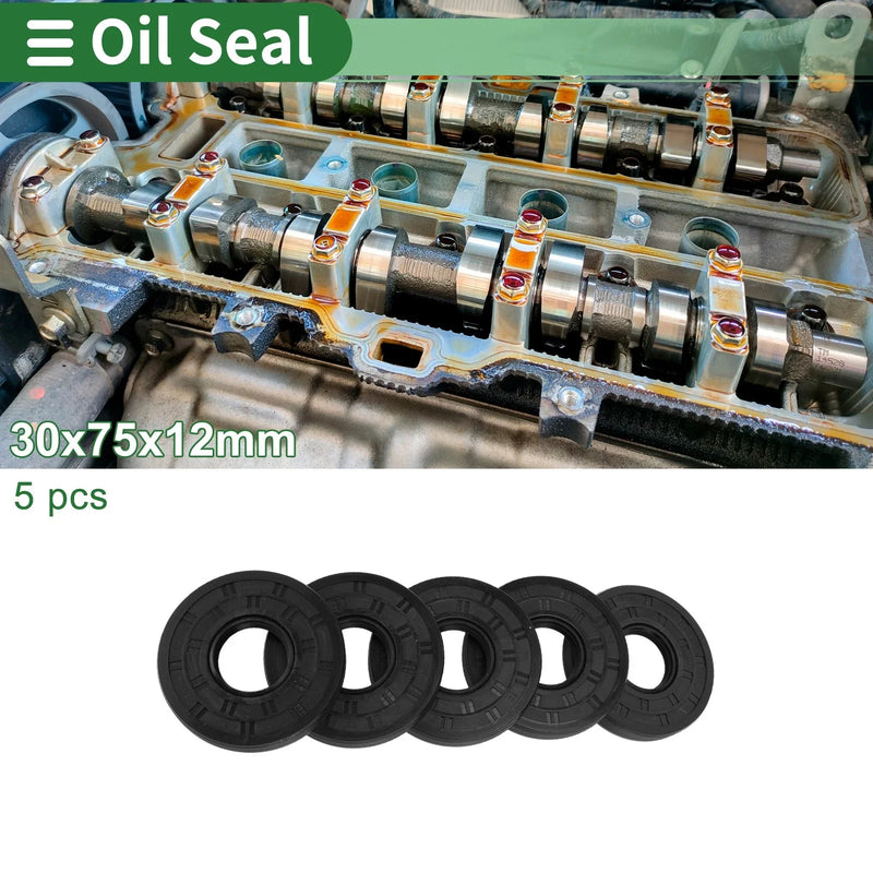 Vehicle Oil Seal / 30x75x12mm / Rotary Shaft Seal NBR Black