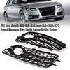 Audi A4 B8 S-Line S4 HONEYCOMB Fog Light Grille Bezels (2008-2012)