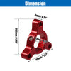 Motorcycle 2 x 17mm Fork Preload Adjusters Aluminum Alloy Red