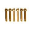 Motorcycle Bike 6pcs M6x45mm Titanium Torx Head Flange Screws