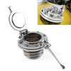 Harley Touring Sportster Dyna Softail Fuel Tank Cover Gas Cap Silver