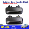 Exterior Door Handle Black RL+RR Fits Honda Civic EC ED EE 4D Sedan 1988-91 D06
