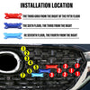 6PCS 3 Colors Front Mesh Grille Decor Cover Trim Mazda CX-5 (2022–2023)