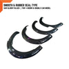 Ford Ranger PX2 16W Glossy Black Smooth Fender Flares (2015-2018)