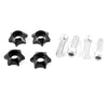 Cars 4 x Black Car Motorcycle Decorative License Plate Bolts Screws 6mm Thread