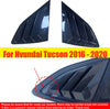 Hyundai Tucson Carbon Fiber Window Quarter Louver Cover Trim (2016–2020)