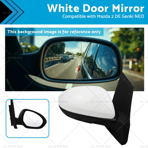 Mazda 2 DE Genki NEO MAXX White Door Mirror (2007-2014)