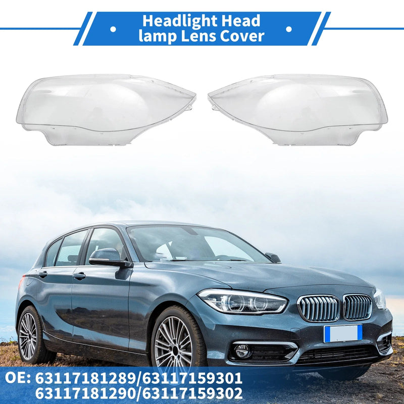 BMW 120i Headlight Lens Covers Front Left Right
