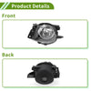 BMW 330i (2006 - 2008) Clear Black Left Fog Light Grille