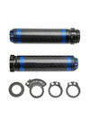 Cub 7/8" Motorcycle Handlebar Grips Carbon Blue (2022)