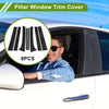 Chevy Trailblazer (2002 - 2009) Black 8 Pcs Pillar Window Trim